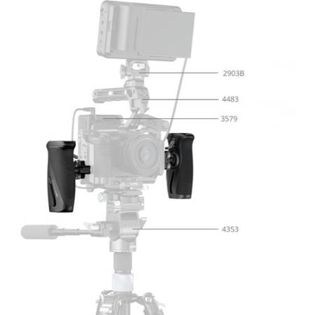 SmallRig 5194 - obrotowy uchwyt boczny, przykład użycia